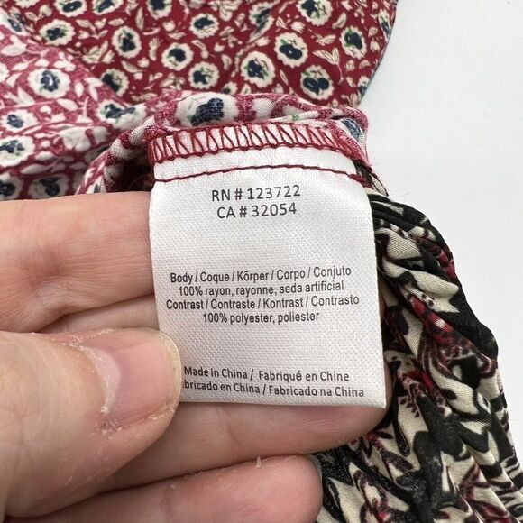 One September Anthropologie Floral Tamarosa Tank Medium Smocked Back - Picture 3 of 5